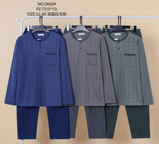 3660 Πιτζάμα Ανδρική Μεγάλο μέγεθος 大码男款睡衣