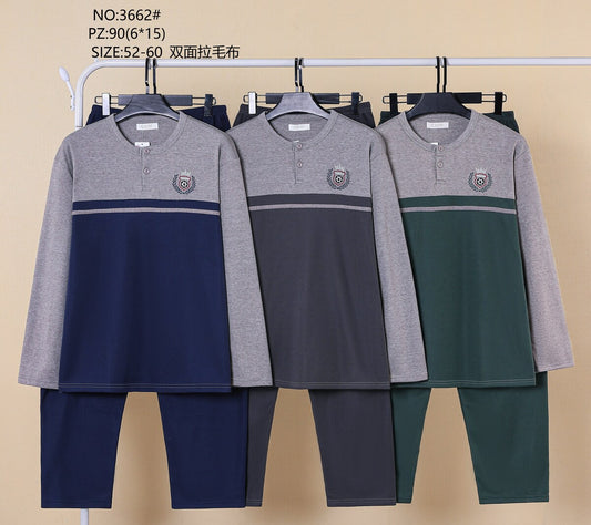 3662 Πιτζάμα Ανδρική Μεγάλο μέγεθος 大码男款睡衣