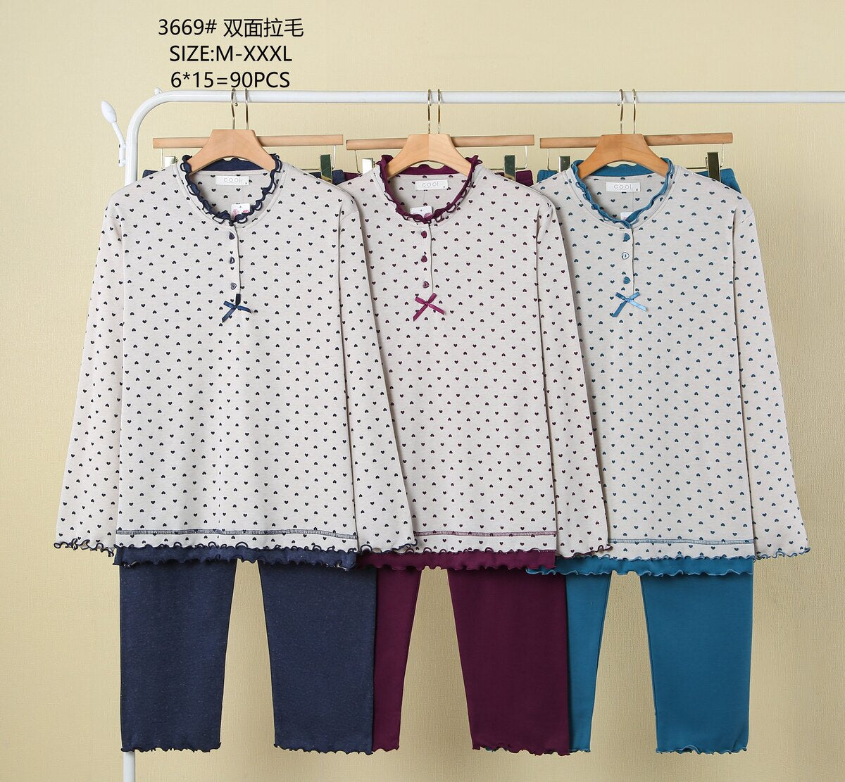 3669 Πιτζάμα Γυναικεία 女款睡衣