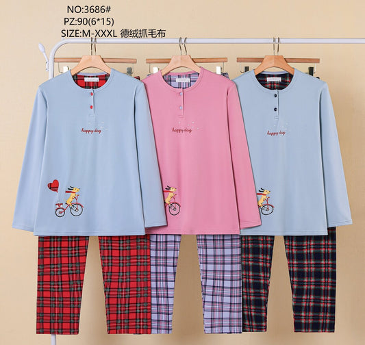 3686 Πιτζάμα Γυναικεία 女款睡衣