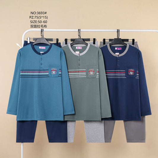 3693 Πιτζάμα Ανδρική Μεγάλο μέγεθος 大码男款睡衣