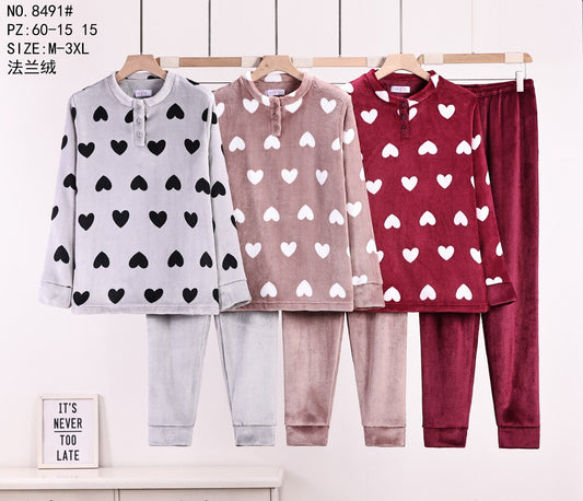 8491 Πιτζάμα Γυναικεία 女款睡衣