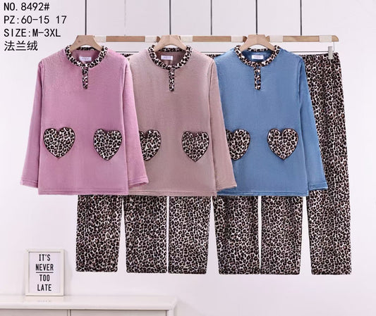 8492 Πιτζάμα Γυναικεία 女款睡衣