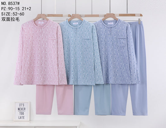8537 Πιτζάμα Γυναικεία Μεγάλο μέγεθος 女款睡衣大码