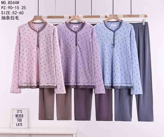 8544 Πιτζάμα Γυναικεία Μεγάλο μέγεθος 女款睡衣大码