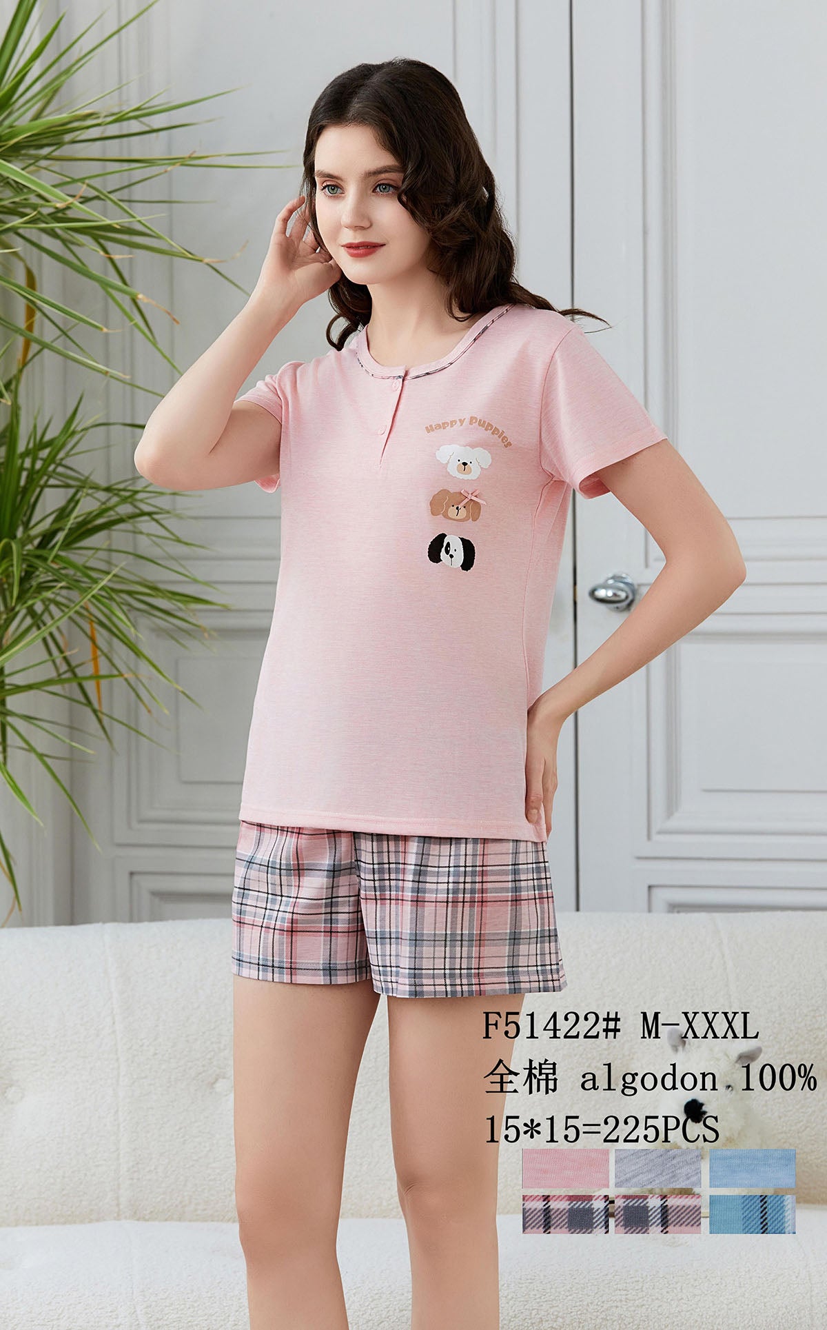 F51422 Πιτζάμα Γυναικεία 女款睡衣