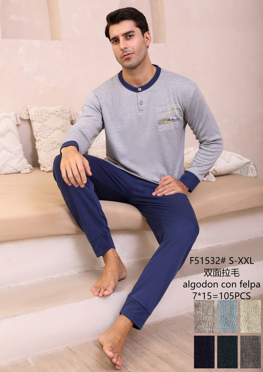 F51532 Πιτζάμα Ανδρική 男款睡衣