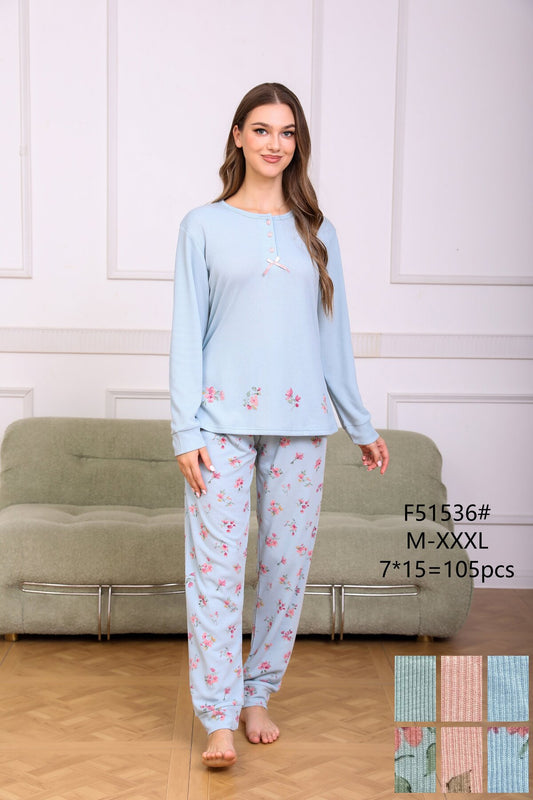 F51536 Πιτζάμα Γυναικεία 女款睡衣