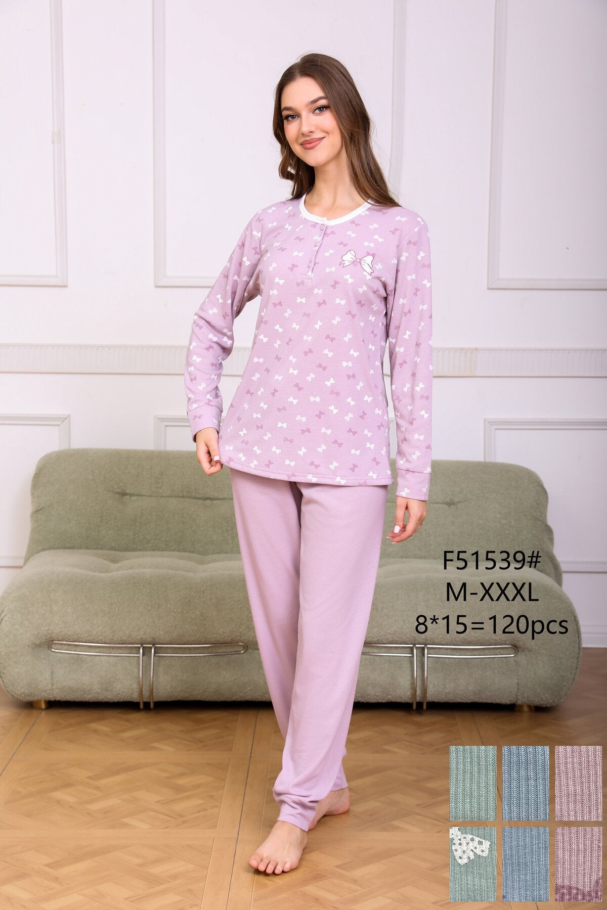 F51539 Πιτζάμα Γυναικεία 女款睡衣
