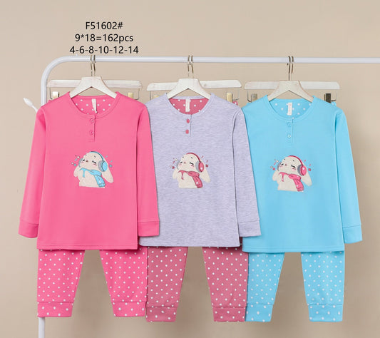 F51602 Πιτζάμα παιδική 童款睡衣