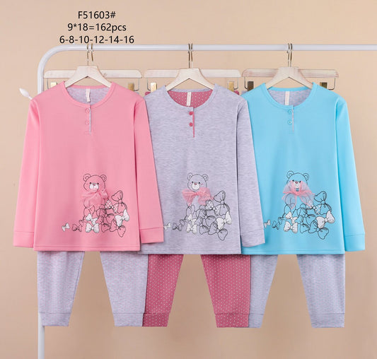 F51603 Πιτζάμα παιδική 童款睡衣