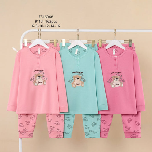 F51604 Πιτζάμα παιδική 童款睡衣