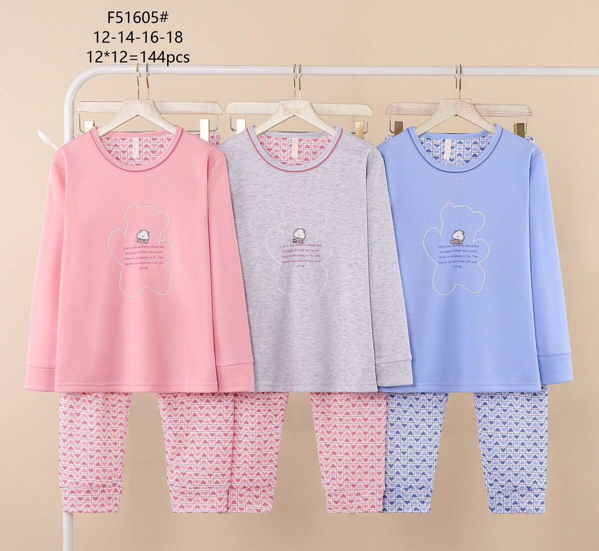 F51605 Πιτζάμα παιδική 童款睡衣