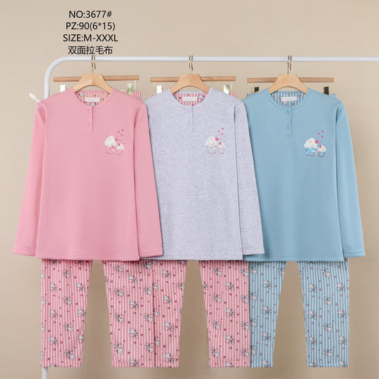 3677 Πιτζάμα Γυναικεία 女款睡衣