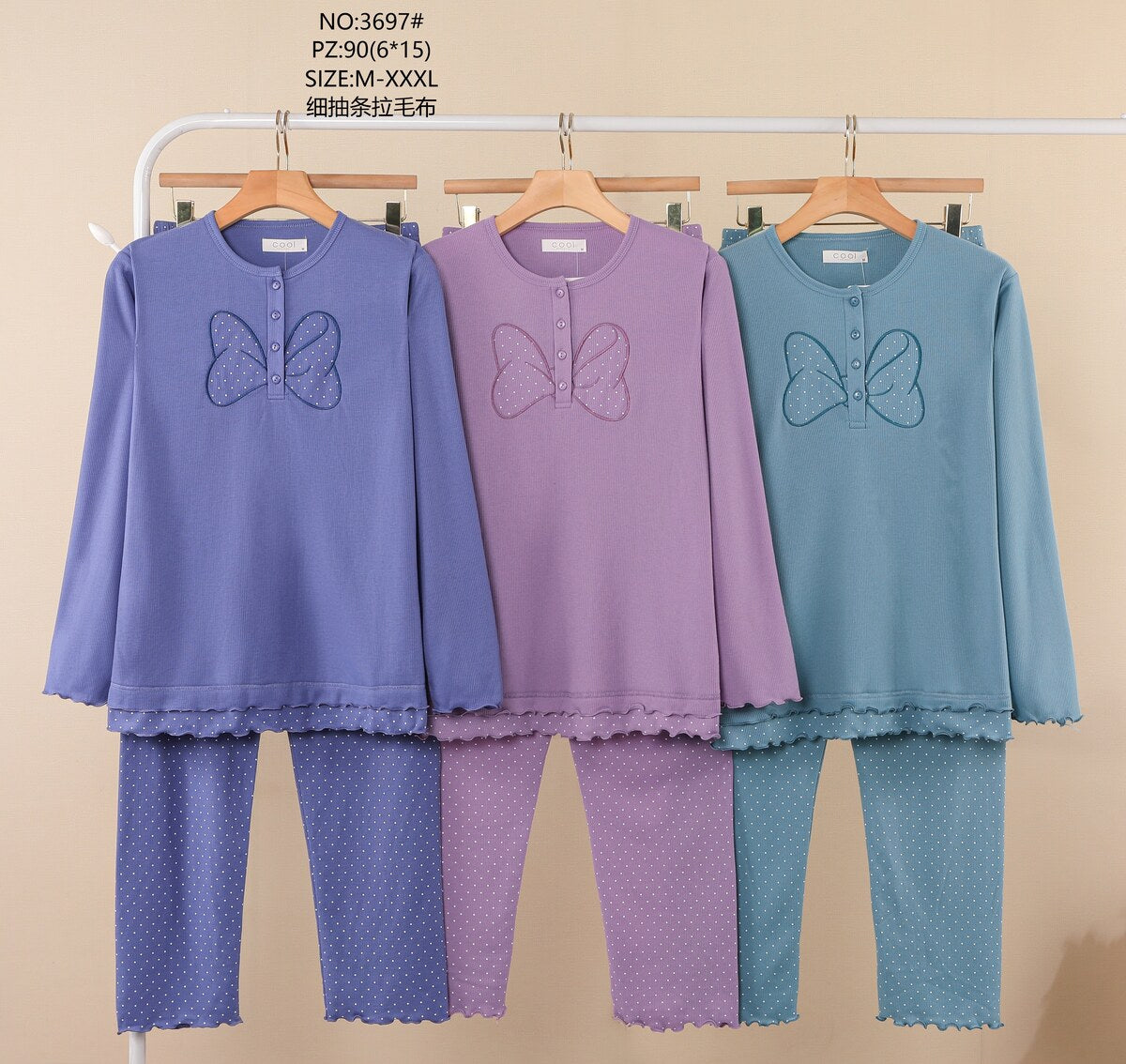 3697 Πιτζάμα Γυναικεία 女款睡衣