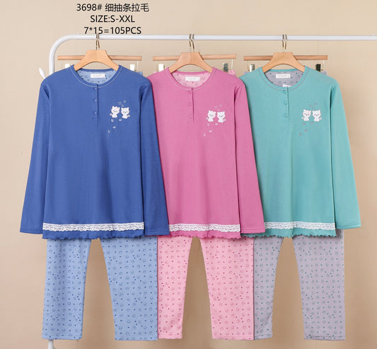 3698 Πιτζάμα Γυναικεία 女款睡衣