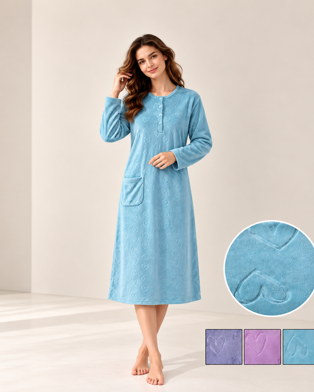 8613 Women’s Nightdress Velour