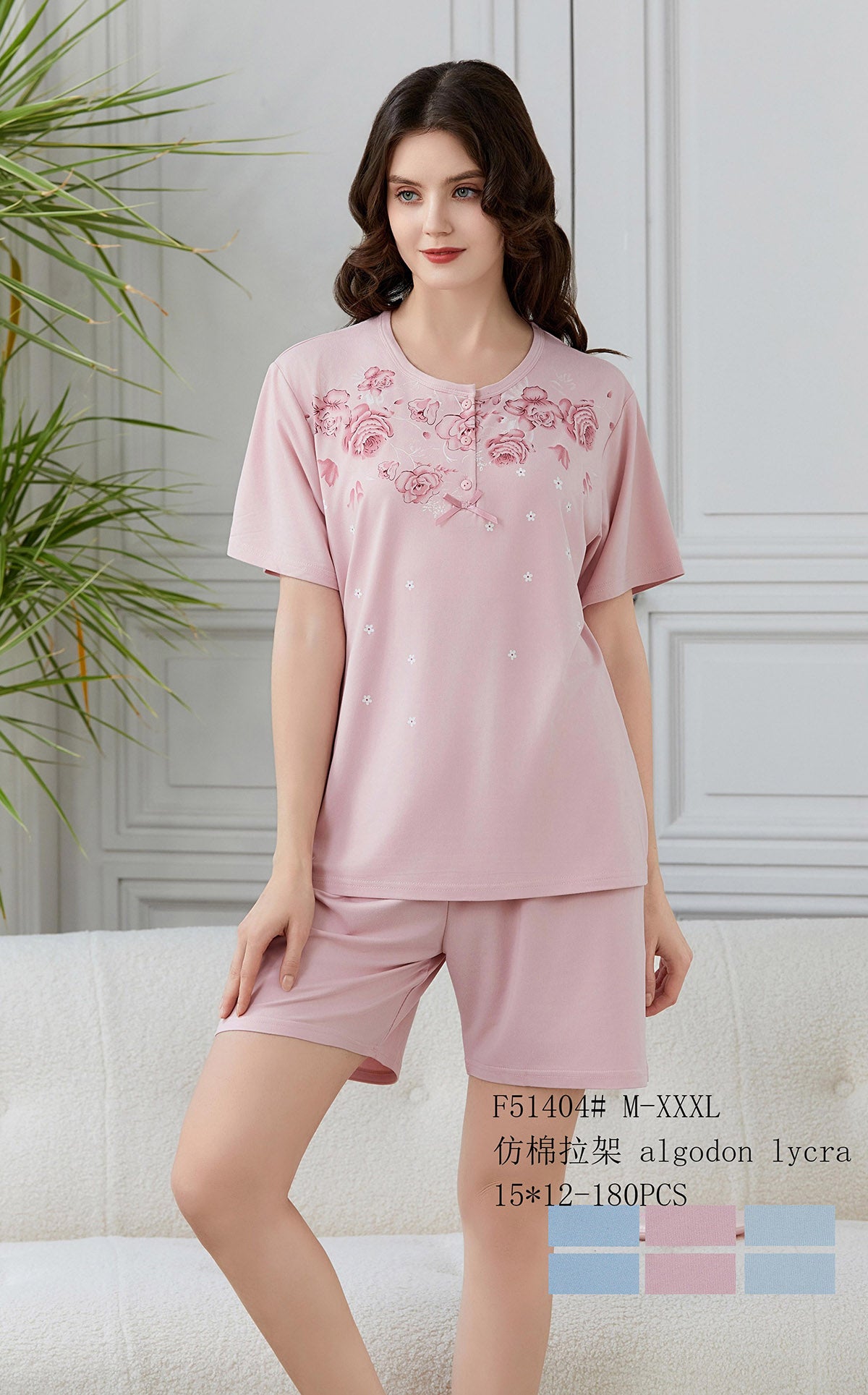 F51404 Πιτζάμα Γυναικεία 女款睡衣
