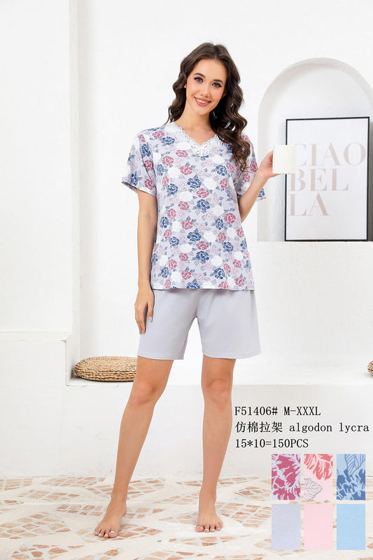 F51406 Πιτζάμα Γυναικεία 女款睡衣