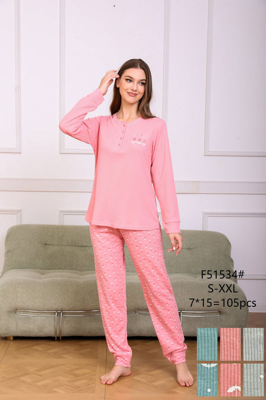 F51534 Πιτζάμα Γυναικεία 女款睡衣