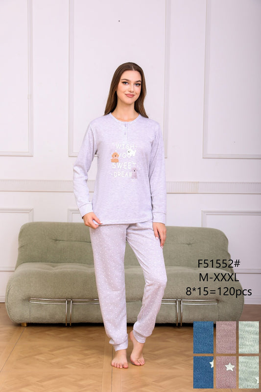 F51552 Πιτζάμα Γυναικεία 女款睡衣