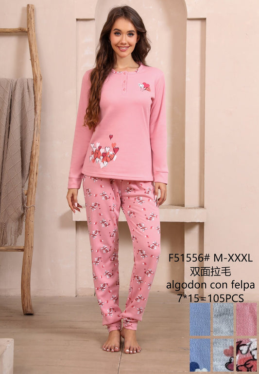 F51556 Πιτζάμα Γυναικεία 女款睡衣