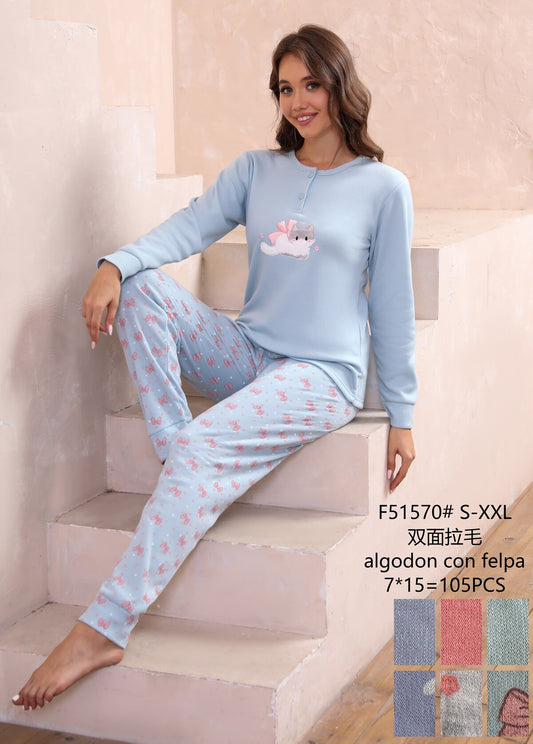 F51570 Πιτζάμα Γυναικεία 女款睡衣